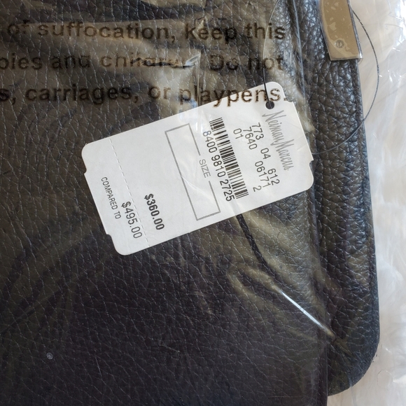 NWT Time's Arrow Mini Trilogy Crossbody Leather Bag - Black/Silver - Picture 6 of 9